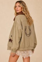 Load image into Gallery viewer, J.nna - The Outlaw Sherpa-Collar Denim Jacket PREODER SHIP 10/15
