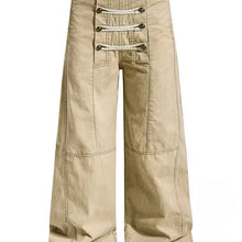 Load image into Gallery viewer, Detail Wide Leg Cargo Pants For Women and Men Chic
