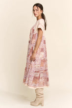 Load image into Gallery viewer, Davi &amp; Dani - Angel Printed French Terry Top Bottom Midi Dress
