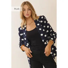 Load image into Gallery viewer, Oddi - Polka Dot Collared Blazer
