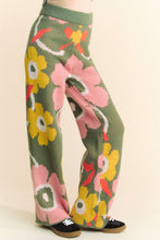 Load image into Gallery viewer, Floral Printed Cozy Soft Full Casual Knit Pant
