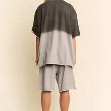 Load image into Gallery viewer, Davi &amp; Dani - Rhinestone Ombre Sweatshirt and Shorts Set
