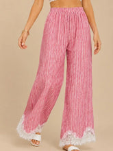 Load image into Gallery viewer, J.nna - Lace-Trimmed Wide-Leg Pants
