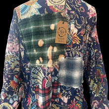 Load image into Gallery viewer, A Rare Bird -Blue Flannel Reversable Jacket
