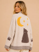 Load image into Gallery viewer, J.nna - Moonlight Bear Cozy Knit Cardigan - PREODER SHIP 11/15
