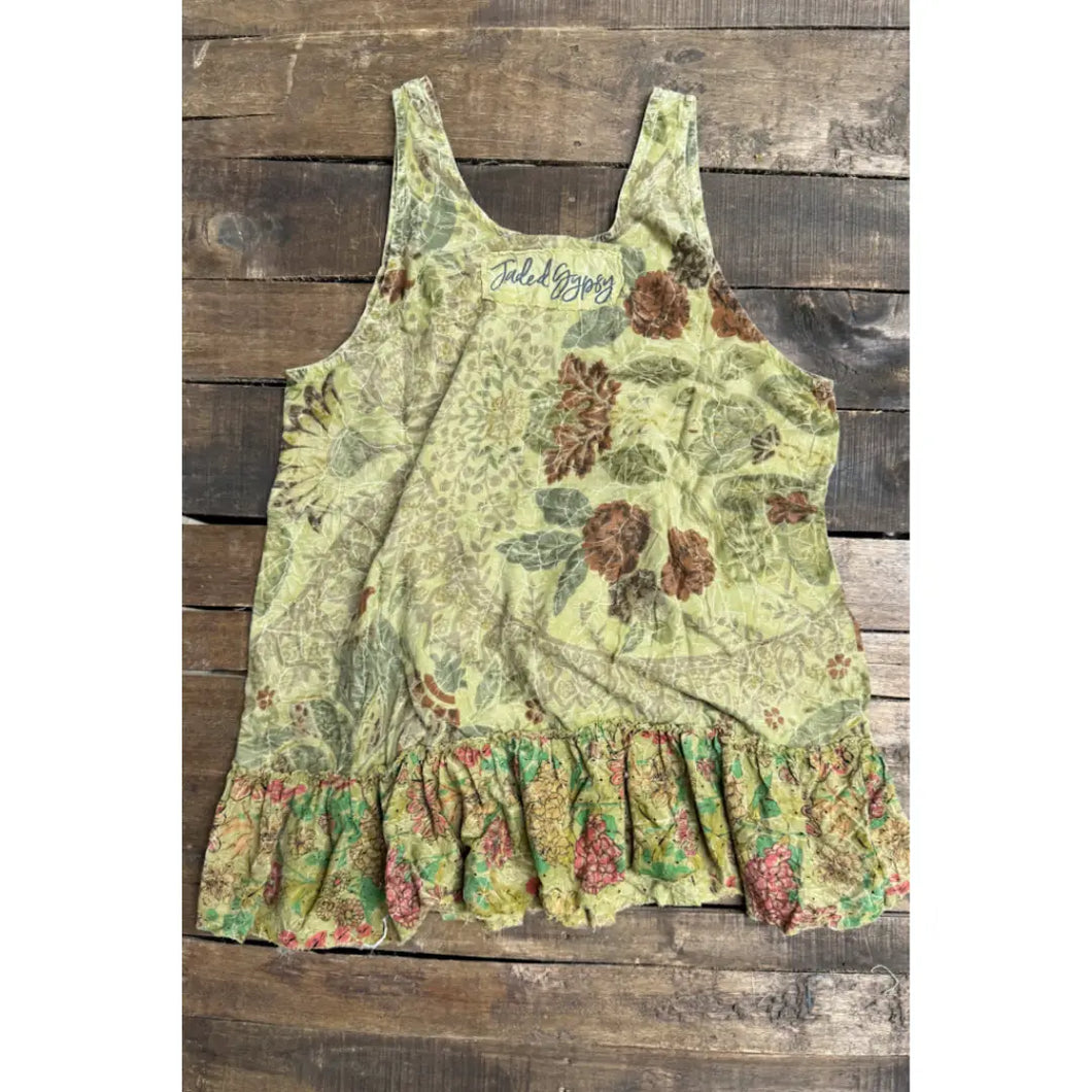 Jaded Gypsy - Fields of Dreams Tank - Moss