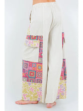 Load image into Gallery viewer, J. Her - Mineral Wash Boho Crochet Floral Printed Pants
