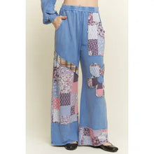 Load image into Gallery viewer, J. Her - Mineral Washed Boho Patch Daisy Lounge pants

