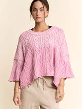 Load image into Gallery viewer, Davi &amp; Dani - Long Sleeve Sweater Cable Knit Pattern
