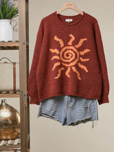 Load image into Gallery viewer, Spiral Sun Embroidered Sweater
