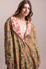 Load image into Gallery viewer, BlueVelvet - OVERSIZED PATCHWORK BUTTON DOWN COAT

