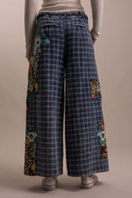 Load image into Gallery viewer, Bluevelvet - ELASTIC WAIST WITH STRING PATCHWORK WIDE LEG PANTS

