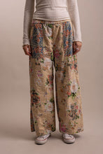 Load image into Gallery viewer, IWIDE LEG PATCHWORK FLORAL PANTS
