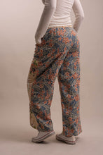 Load image into Gallery viewer, WIDE LEG PATCHWORK FLORAL PANTS
