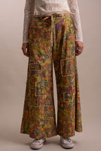 Load image into Gallery viewer, WIDE LEG PATCHWORK FLORAL PANTS
