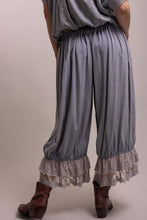 Load image into Gallery viewer, Bluevelvet - ELASTIC WAIST TIE LACE TRIM SOFT LOUNGE PANT
