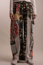 Load image into Gallery viewer, PATCHWORK WIDE LEG CAMO PRINT PANTS

