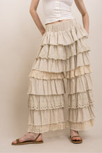 Load image into Gallery viewer, ROMANCE TIERED LACE RUFFLE PANTS
