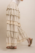 Load image into Gallery viewer, ROMANCE TIERED LACE RUFFLE PANTS
