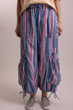 Load image into Gallery viewer, Bluevelvet - MULTI COLOR STRIPPED PANTS WITH BIG POCKETS
