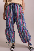 Load image into Gallery viewer, Bluevelvet - MULTI COLOR STRIPPED PANTS WITH BIG POCKETS
