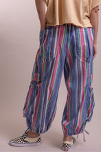 Load image into Gallery viewer, Bluevelvet - MULTI COLOR STRIPPED PANTS WITH BIG POCKETS
