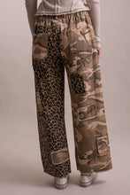 Load image into Gallery viewer, Bluevelvet - CAMO AND LEOPARD PRINT WIDE LEG PANTS

