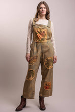Load image into Gallery viewer, Bluevelvet - PATCHWORK STRIPED OPEN BACK OVERALLS
