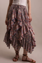Load image into Gallery viewer, MULTI LAYERED ASYMMETRICAL RUFFLE SKIRT

