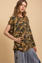 Load image into Gallery viewer, Bluevelvet - Camo Print Paint Splash Loose Shirt
