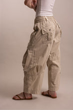 Load image into Gallery viewer, Bluevelvet - ELASTIC WAIST BAND WITH STRING CARGO PANTS
