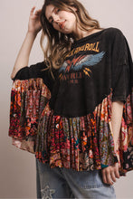 Load image into Gallery viewer, Bluevelvet - ROCK AND ROLL OVERSIZED SHIRT
