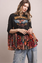 Load image into Gallery viewer, Bluevelvet - ROCK AND ROLL OVERSIZED SHIRT
