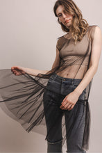 Load image into Gallery viewer, SLEEVELESS SEE THROUGH MESH TOP
