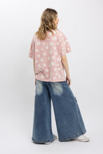 Load image into Gallery viewer, Bluevelvet - Star Patch Round Neck T-Shirt - Dusty Pink

