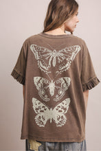 Load image into Gallery viewer, Bluevelvet - SHORT SLEEVE BUTTERFLY TOP
