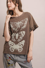 Load image into Gallery viewer, Bluevelvet - SHORT SLEEVE BUTTERFLY TOP
