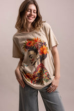 Load image into Gallery viewer, Bluevelvet - FRIDA KALHO PRINT SHORT SLEEVE T-SHIRT ship 9-15
