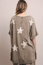 Load image into Gallery viewer, Bluevelvet - STAR PATCHWORK SHORT SLEEVE TOP AND PANTS SET
