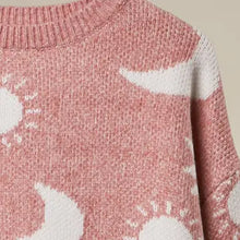 Load image into Gallery viewer, Dreamy Moon and Star Pattern Sweater
