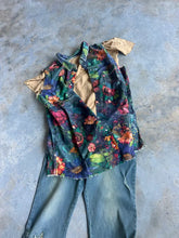 Load image into Gallery viewer, A Rare Bird - Dark Rag Floral Flannel Vest
