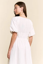 Load image into Gallery viewer, J.NNA - Bubble Sleeve Midi Dress

