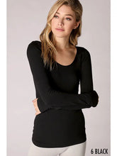 Load image into Gallery viewer, NIKIBIKI - Long Sleeve Scoop Neck Top
