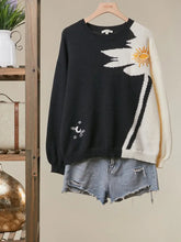 Load image into Gallery viewer, HCB - Sun Graphic Knit Sweater
