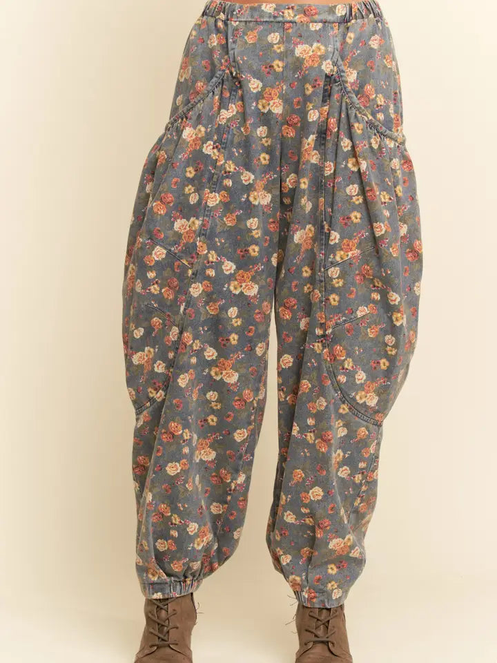 Davi & Dani - Denim Blue Flower