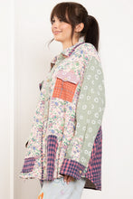 Load image into Gallery viewer, Bluevelvet - MULTI COLOR PRINTED PATCH WORK SHIRT
