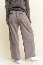 Load image into Gallery viewer, J. Her - Mineralwash Multi Pockets Wide Leg Terry Pants
