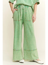 Load image into Gallery viewer, J. Her - Mineral washed Rainbow Threads Wide Leg Pants
