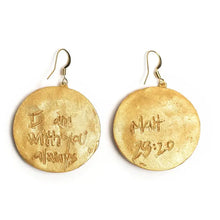 Load image into Gallery viewer, Hidden Truth Jewelry - Pearl Insert with Truth Cross Dangles Earrings
