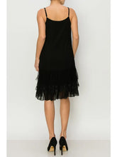 Load image into Gallery viewer, Origami - Dress or Dress Extender with Lace Layer Black
